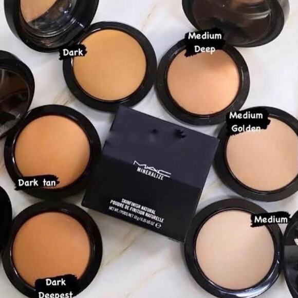 Medium Plus Mac Mineralize SkinFinish Natural Powder Tan Beige Brand New in Box - Picture 6 of 9